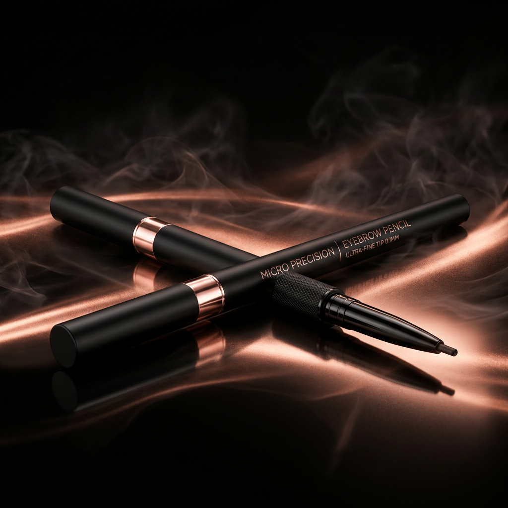 NoirGold Luxury Eyebrow Pencil - Obsidian Rose Gold Main Hero Shot