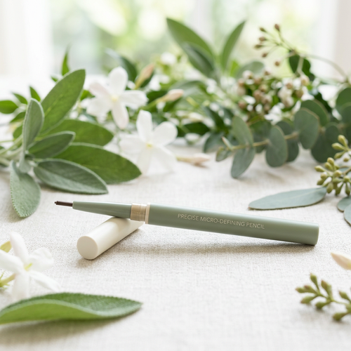 BotanicBrow Eyebrow Pencil - Main Hero Shot with Botanicals